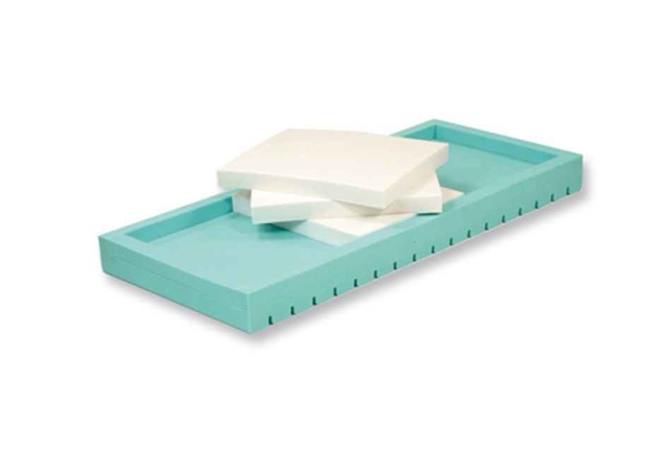 Matelas à prévention d'escarre - Pharma Form Mixte Sodimed argent - en mousse visco-élastique - 198x90x15cm - Risque d'escarres moyen