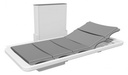 Lit de douche - Hudson avec têtière inclinable - électrique - Longueur 210cm - Hauteur réglage électrique