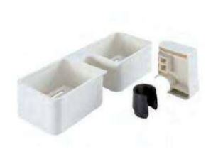 Boîte portable pour ustensiles de douche - blanc - Deu-Waves