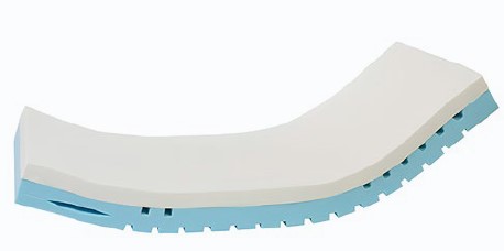 Matelas à prévention d'escarre - Vita Form 4 - en mousse visco-élastique - 88x198x17.5cm - Risque d'escarres élevé - avec housse Pharmatex