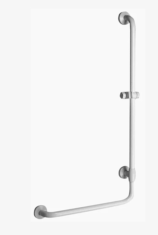 Barre d'appui coudée - Maxima - 580x1120mm - blanc - droit