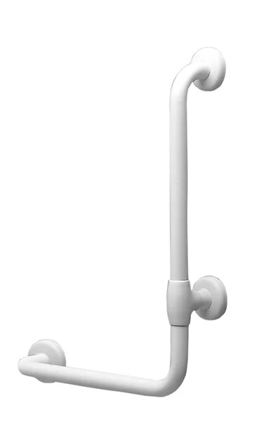 Barre d'appui coudée - Maxima - 400x700mm - blanc - droit