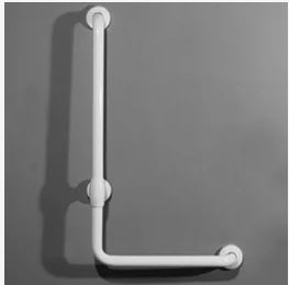 Barre d'appui coudée - Deu-Wave - 400x700mm - gauche - dark grey