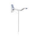 Barre relevable - Loire - Wave 135 - Aluminium - Longueur 90cm - blanc - avec pieds