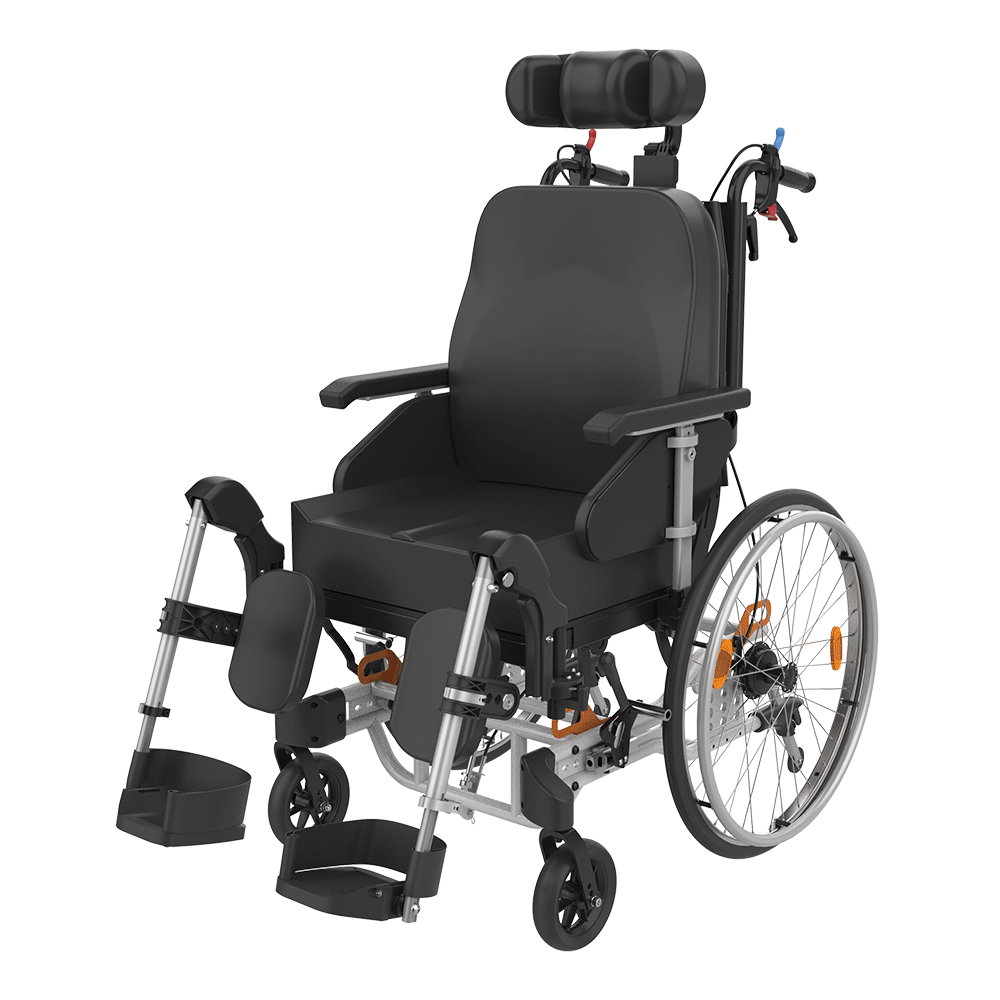 Fauteuil roulant confort - Icon 125 - Largeur d'assise 41cm - avec FTP - dossier fixe - 24" - 7" - Poids max. 150kg