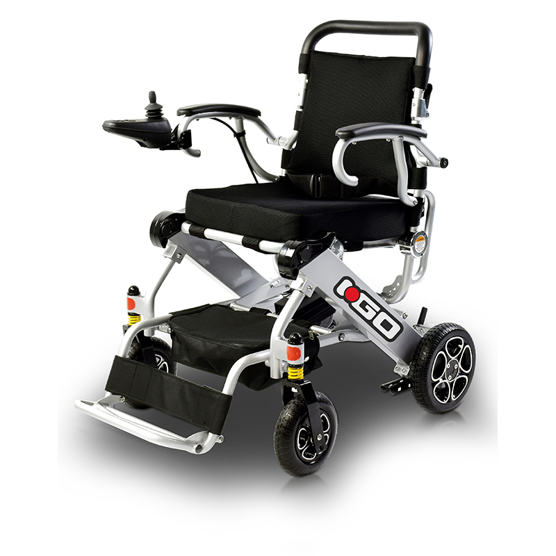 Fauteuil roulant électrique - IGo - 42cm - dossier fixe - gris - pliable - 6km/h