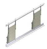 Cuisine à hauteur variable - Ropox Diagonale - électrique - Largeur 180cm