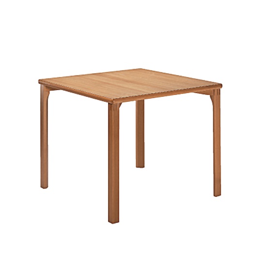 Table - 4 pieds - Longueur 80cm - Largeur 80cm - Hauteur 74cm - bois - hêtre - carré