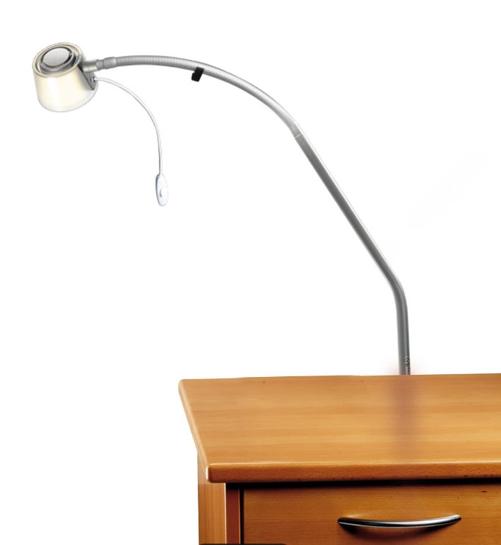 Lampe de lit - Culta LED S4 P S3 - fixation sur table de nuit