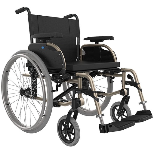 [1351.AA.04] Fauteuil roulant standard - Icon 40 - Aluminium - 42.5cm - avec FTP - dossier fixe - 24" - champagne - Poids max. 140kg