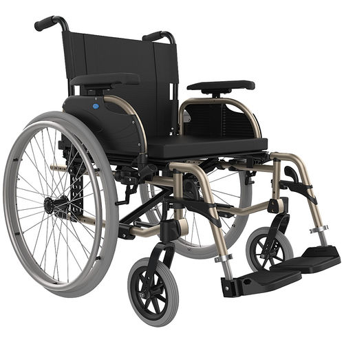 [1351.AA.09] Fauteuil roulant standard - Icon 40 - Aluminium - 57cm - avec FTP - dossier fixe - 24" - champagne - Poids max. 180kg