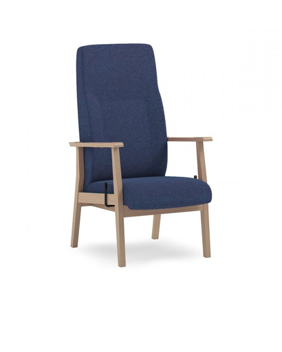 [1133.AA.14] Sessel - Swing 16-66/1RG - Kat. A - mit Armlehnen - hoher Rücken - Holzfarbe Code 01